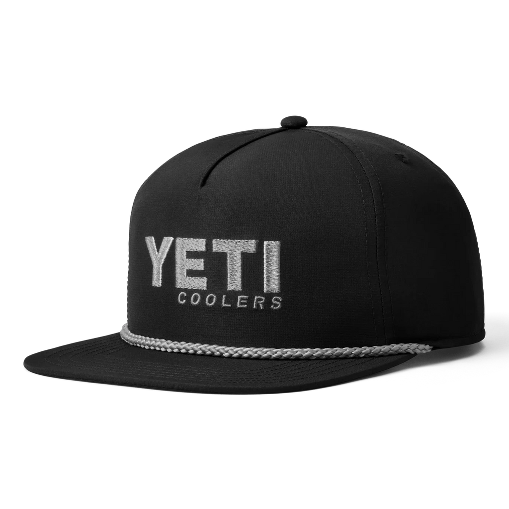 Yeti Coolers® Flat Brim Rope Hat - Black