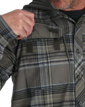 Simms Coldweather Hoody Gunmetal Neo Plaid 