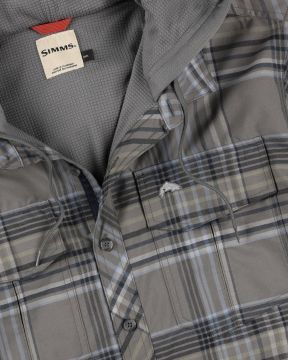 Simms Coldweather Hoody Gunmetal Neo Plaid 