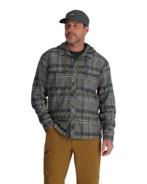 Simms Coldweather Hoody Gunmetal Neo Plaid 